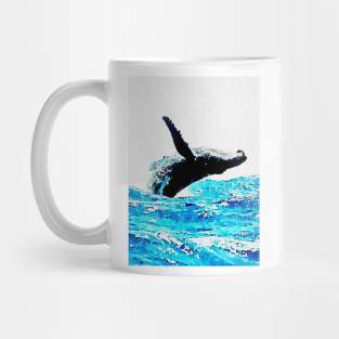 humpback whale Breaching Mug